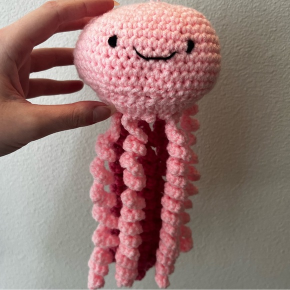 Hand Crocheted Hanging Squishy the Jellyfish! - Picture 6 of 8